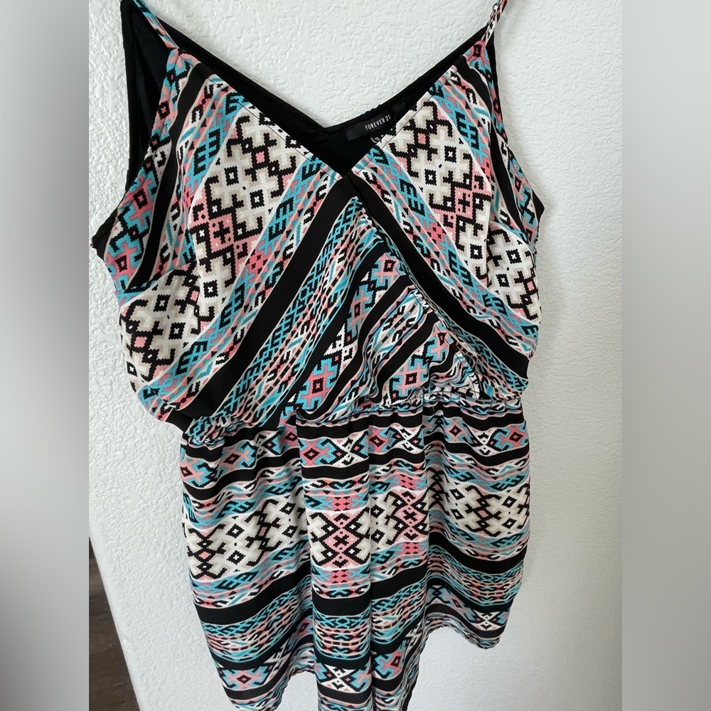 Colorful Tribal Forever 21 Romper